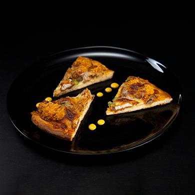 پیتزا قارچ و مرغ سوخاری